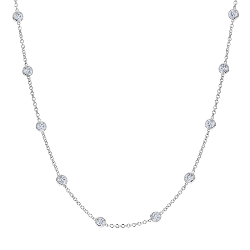 18K White Gold 10D=1.50 Hi Vsi1 Dby Nk 18