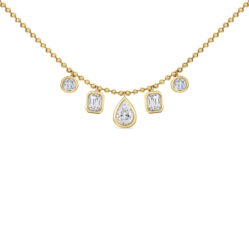 18K Yellow Gold 3.05Ctw J Vs Si1 Nk 1Ps=.95 2Em=1.45 2Rd=.65