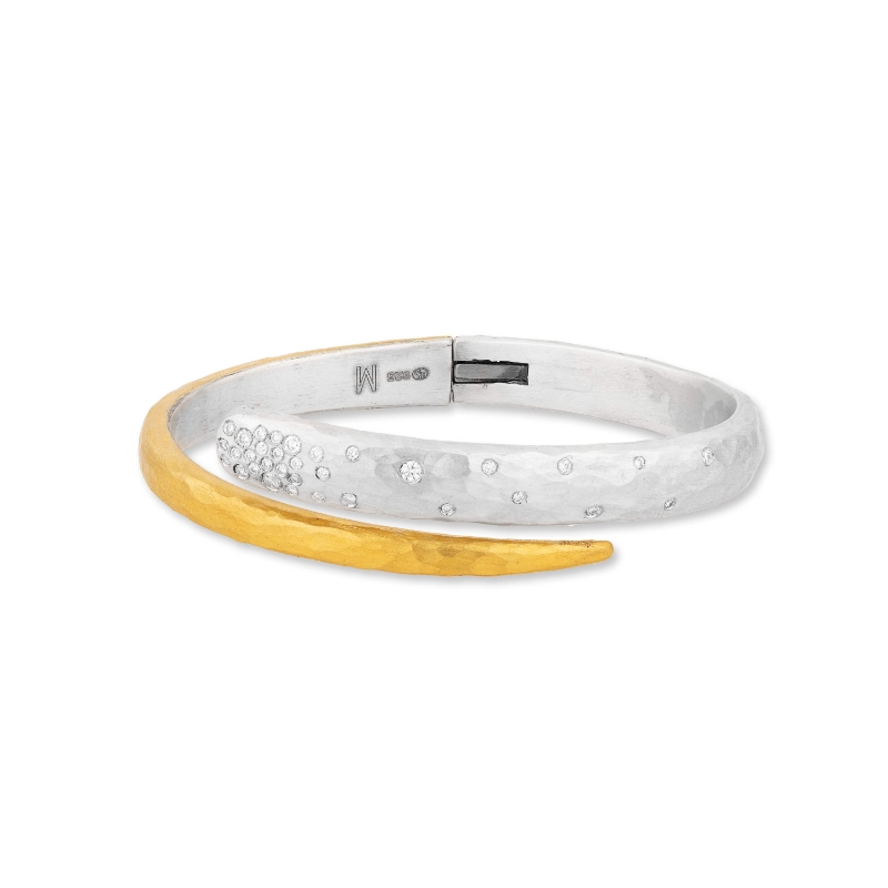 24K Sterling Silver .36D Wrap Bracelet