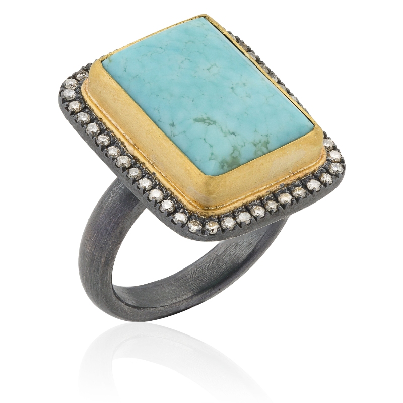 24K Sterling Silver .41D 8.61Tq Ring