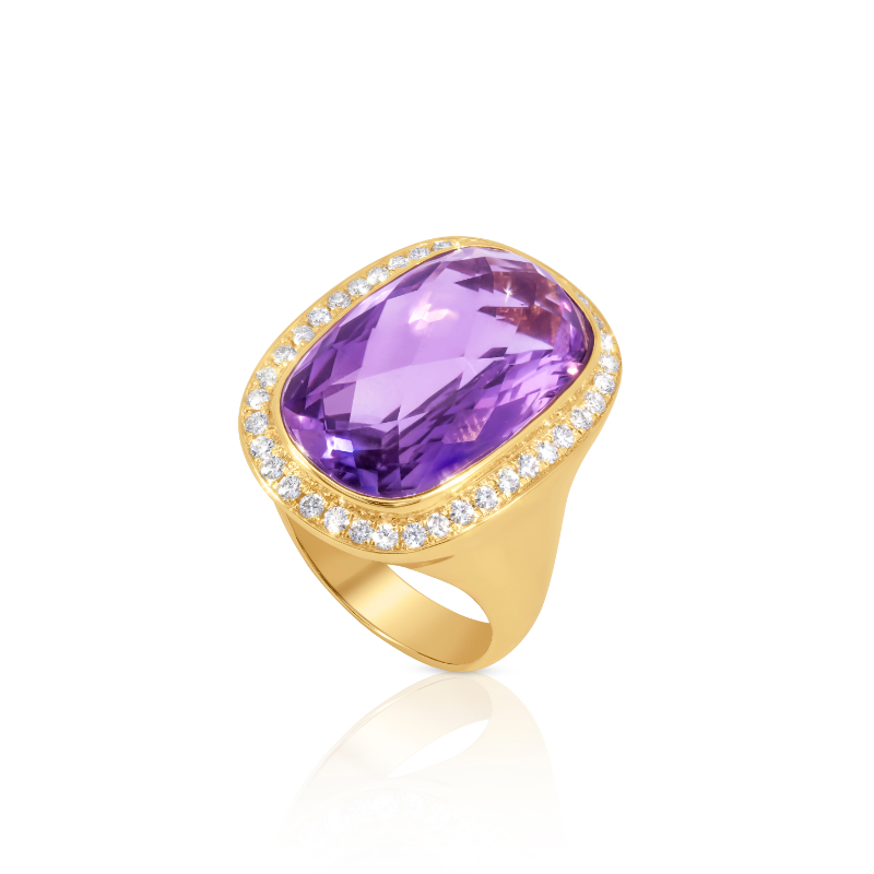 14K Yellow Gold 12.38Am .49D Ring