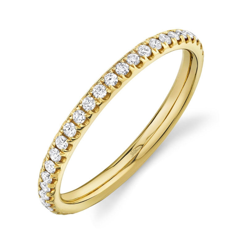 0.40Ct 14K Yellow Gold Diamond Eternity Lady'S Band Size 7