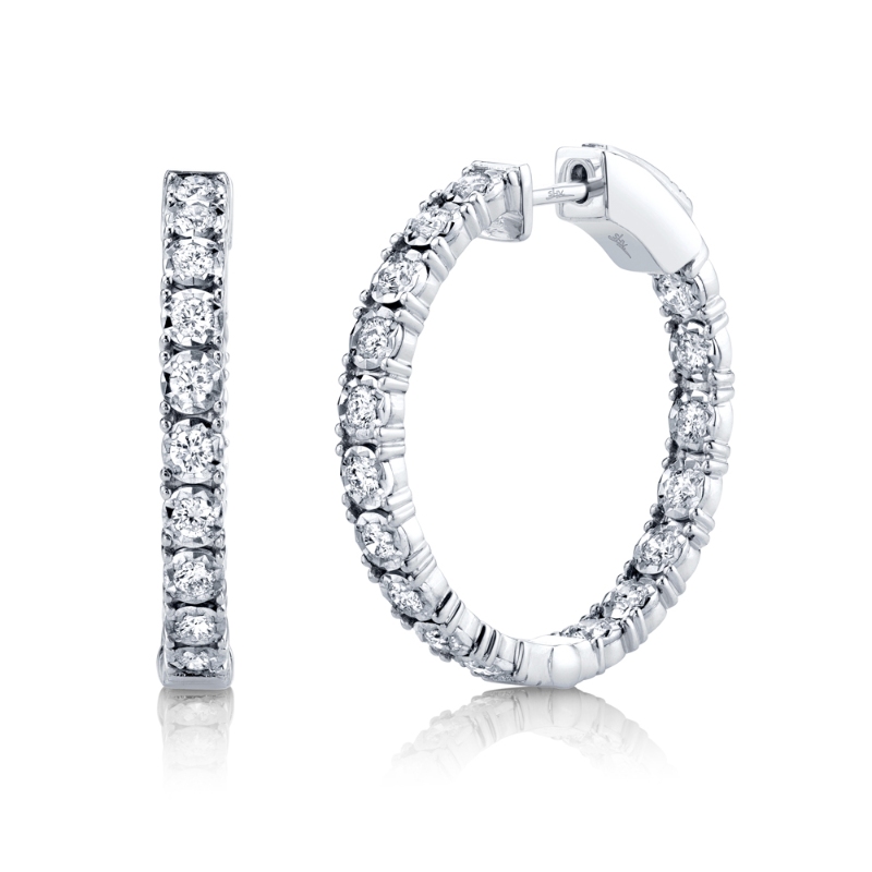 1.06Ct Diamond Hoop Earring